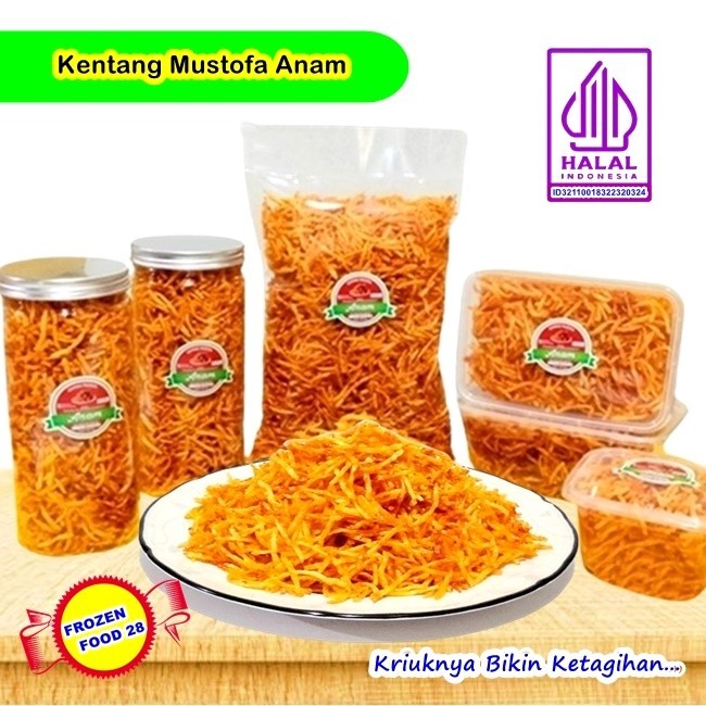 

TERMURAH Kentang Goreng Kering Mustofa,Keripik Snack Stik Balado,Cemilan Kiloan