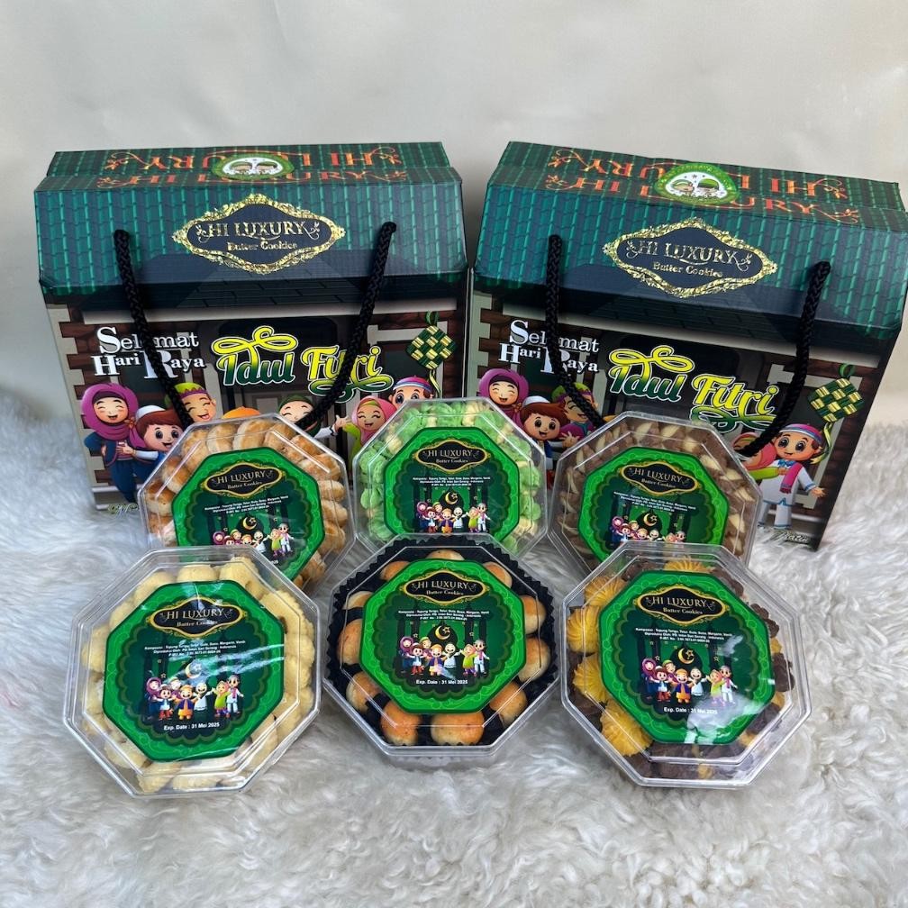 

COD PAKET KUE LEBARAN LUXURY PARCEL KUE KERING HAMPERS RAMADHAN PAKET KUE KERING IDUL FITRI ed-76