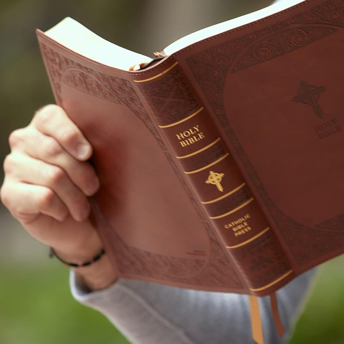 

Alkitab Katolik NABRE Catholic Bible LARGE PRINT Edition Leather Brown