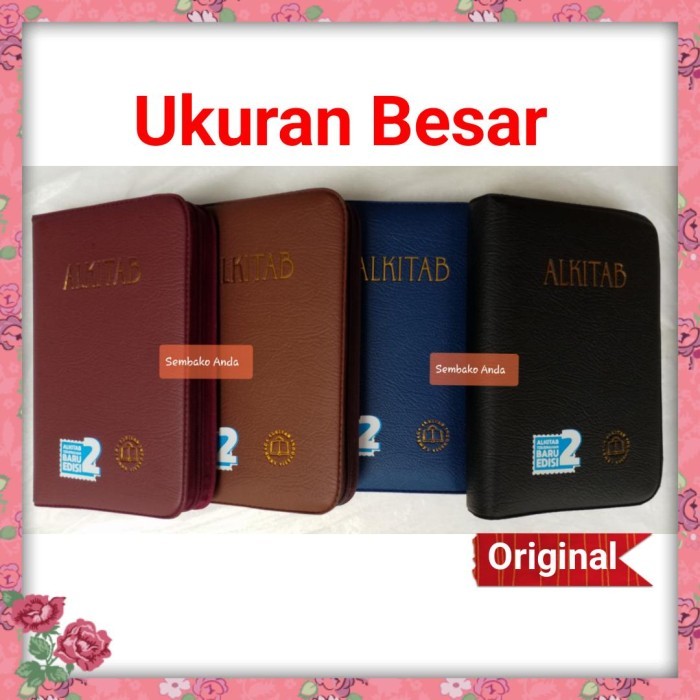 

Alkitab Kristen Ukuran Besar Sampul Resleting TB2 064 TI SL. Huruf.