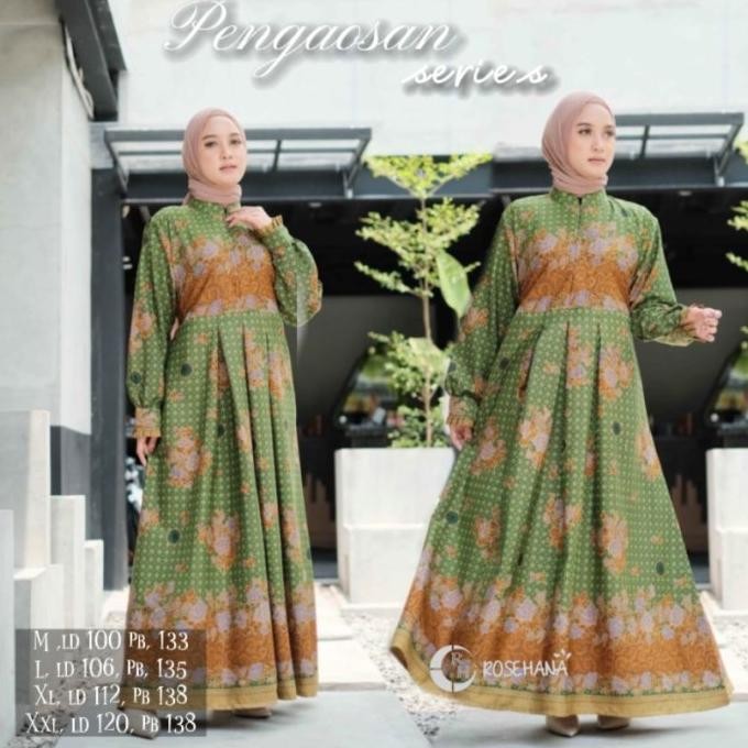 Gamis Batik Muslimat Nu/Seragam Pengaosan Pengajian Arisan -Rosehana Best Seller
