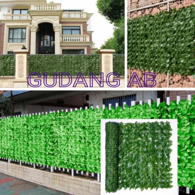DAUN RAMBAT GULUNGAN PAGAR DAUN PLASTIK HIASAN DINDING DAUN HIAS RUMAH RDN