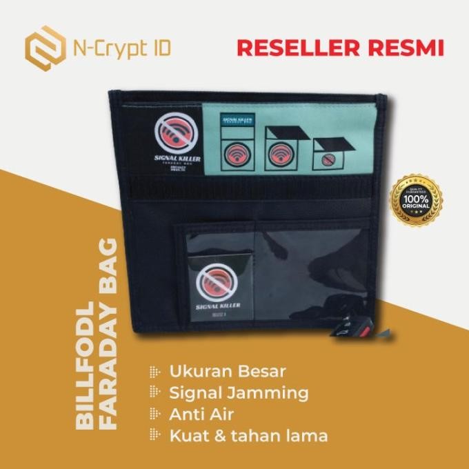 Faraday Bag Besar ( Untuk Penyimpanan Hardware Wallet dan Key Fobs )
