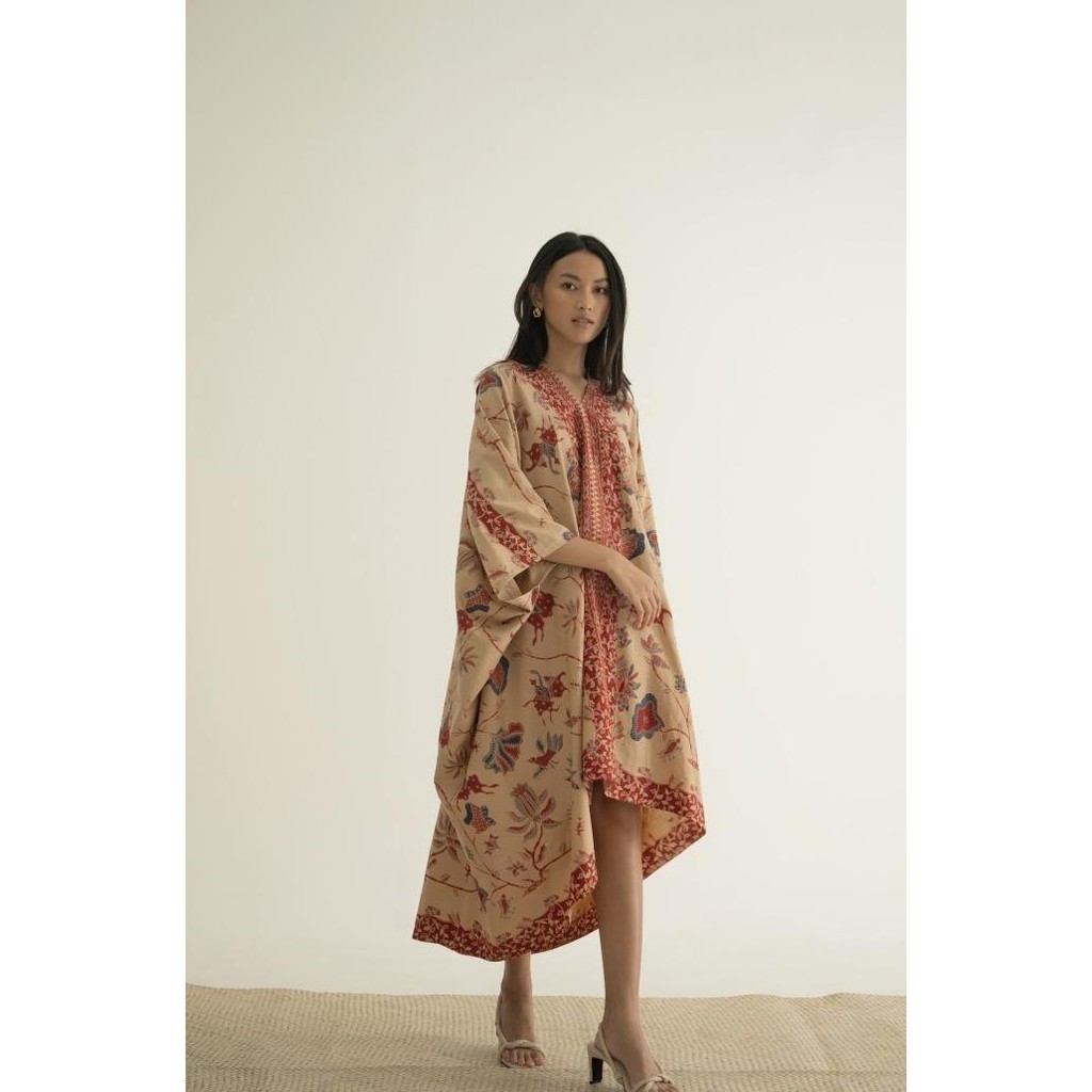 Amira Dress Batik 03/Kaftan Modern/Kalong/Gamis/Hijab/Lowo Best Seller