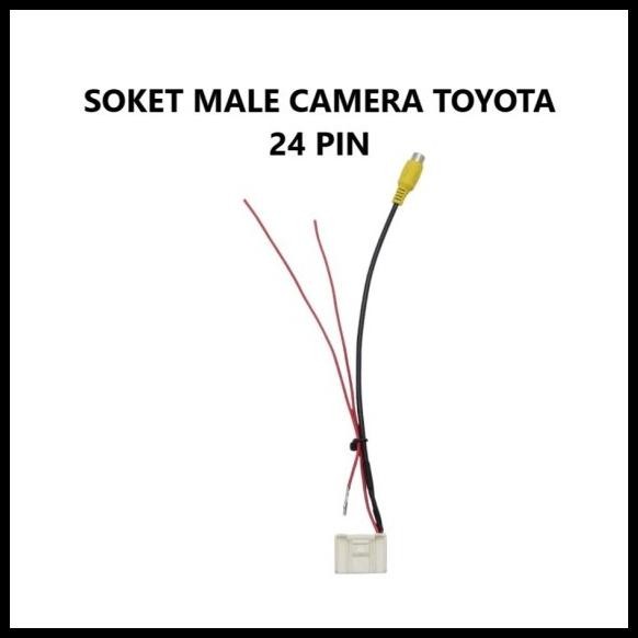 Soket Adaptor Input Video Kamera Parkir Belakang Rca Toyota 24 Pin