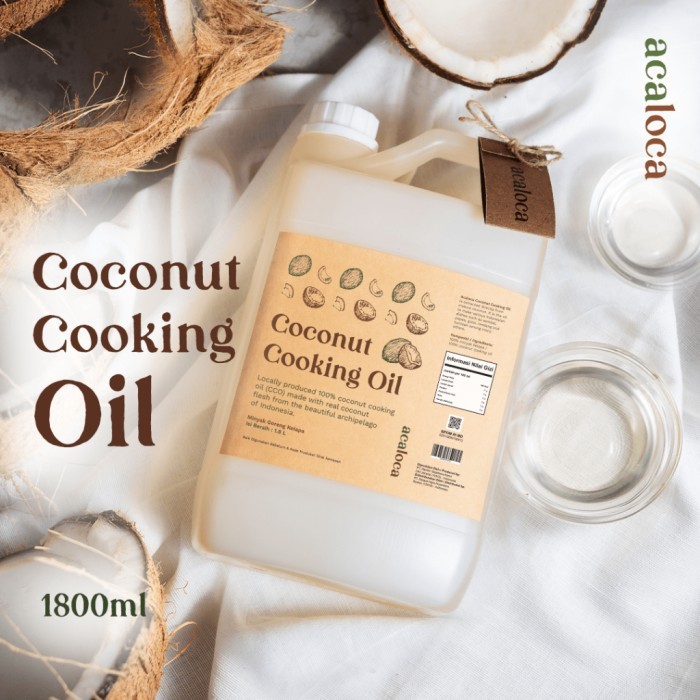 

NEW !! Acaloca Coconut Cooking Oil CCO 1.8L - Minyak Goreng Kelapa Kemasan Jerigen 1.8L