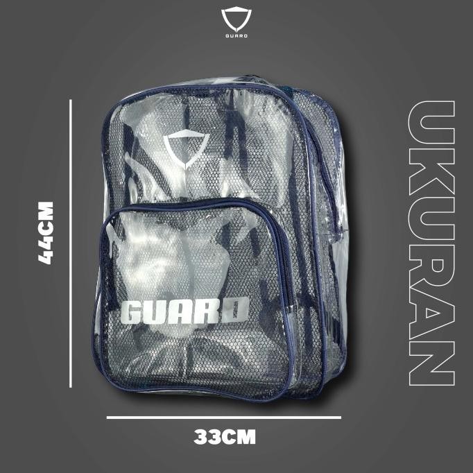 TAS RANSEL TRANSPARAN GUARD / TAS RANSEL MIKA
