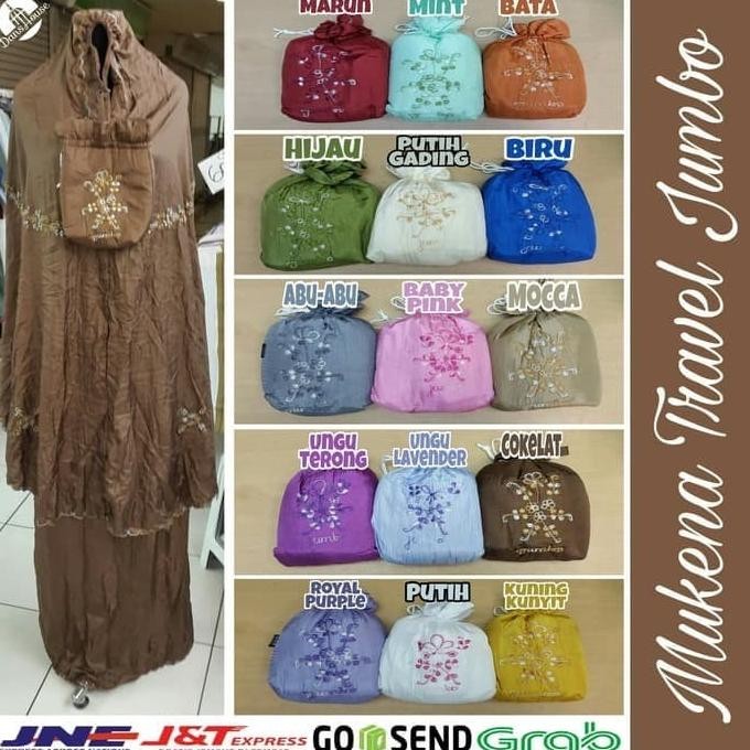 Spesial Mukena Parasut Bordir El Isya Mukena Traveling
