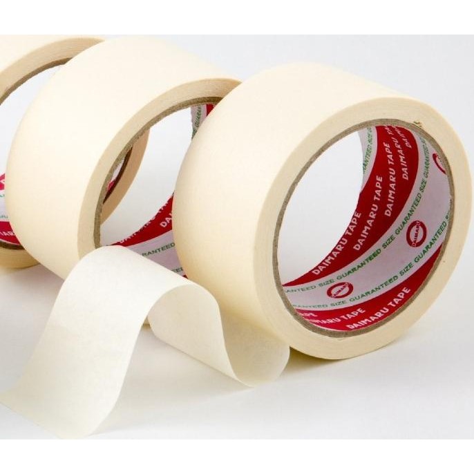 

Promo (GOSEND/GRAB) DAIMARU - Masking Tape / Lakban Kertas 0.5 / 1 / 2 inch COD