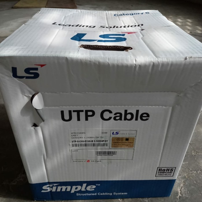 ls utp cable cat6 / kabel data cat 6 merk LS
