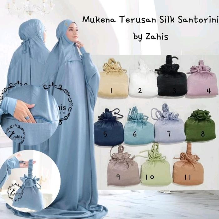 MUKENA MELAYU SILK SANTORINI