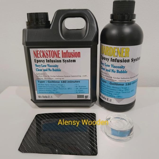Promo Epoxy Neckstone Infusion 1,5 kg , Epoxy Infusion (4 type) untuk serat carbon COD