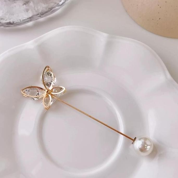 Terlaris FOLADY - M390 Brooch Jarum Hijab Aksesoris Jilbab Pakaian Tuspin Peniti Tusuk Bros Set Tusu