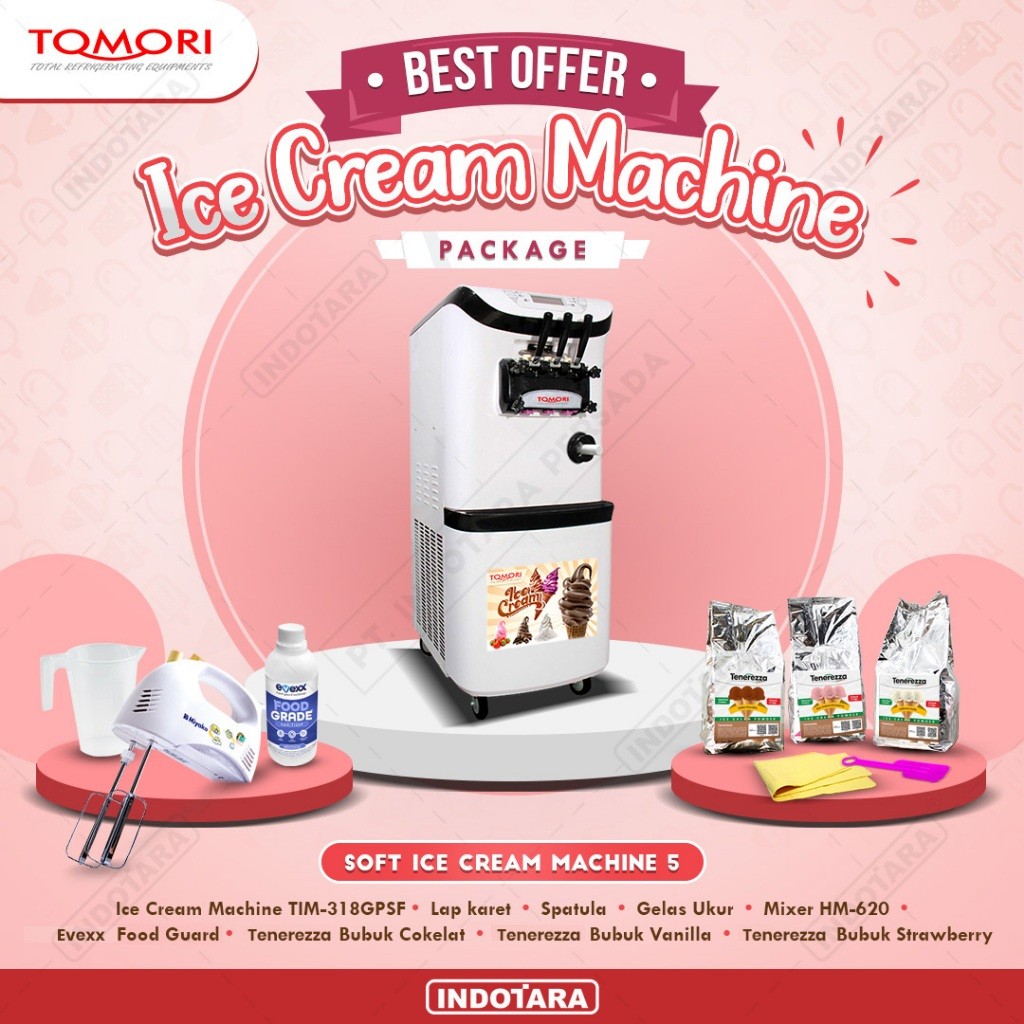 Paket Mesin Soft Es Krim / Tomori Soft Ice Cream Machine 5
