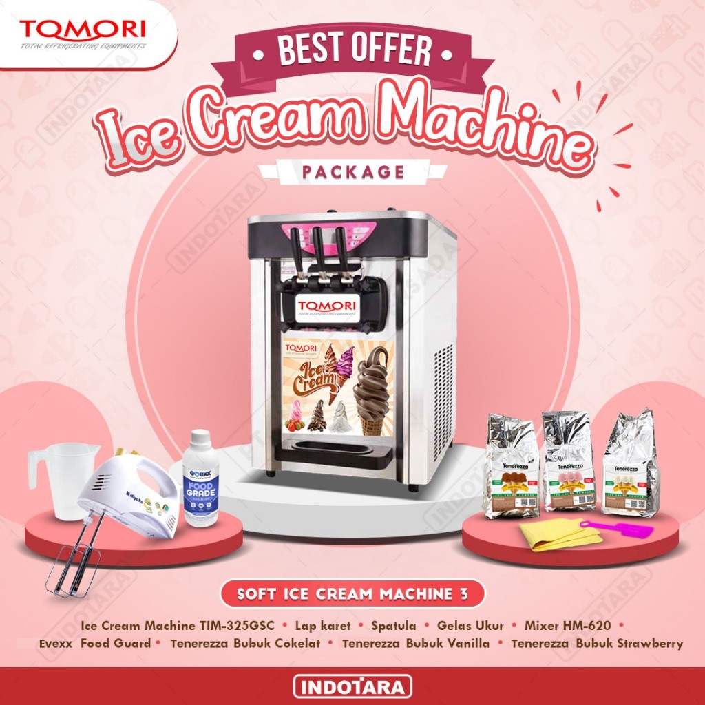 Paket Mesin Soft Es Krim / Tomori Soft Ice Cream Machine 3