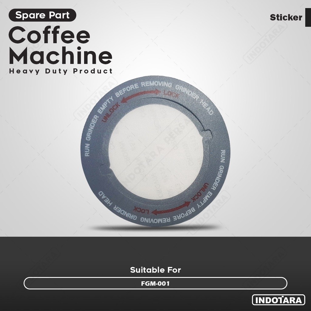 Sticker For Coffee Grinder Ferratti Ferro FGM-001