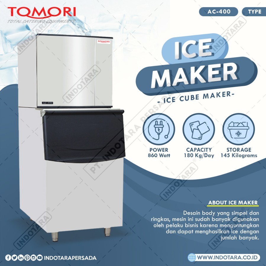 Mesin Es Krim Tomori AC-400 Kapasitas 1.5 Liter