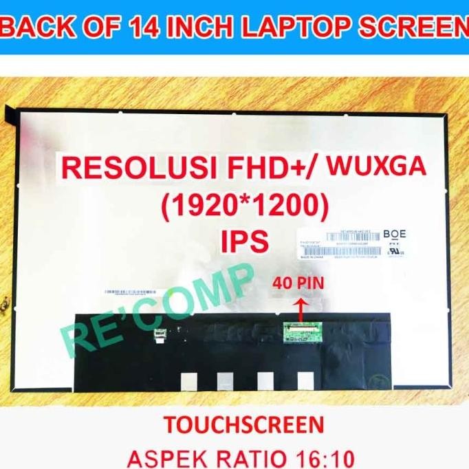 New Layar Led Lcd Hp Zbook Firefly 14 G10 14 Inch Wuxga / Wqxga