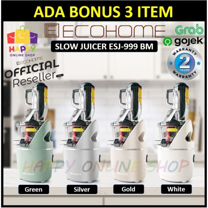 Terbaru Ecohome Slow Juicer Big Mouth Esj-999 Bm Ecohome Esj - 999 Bm Original