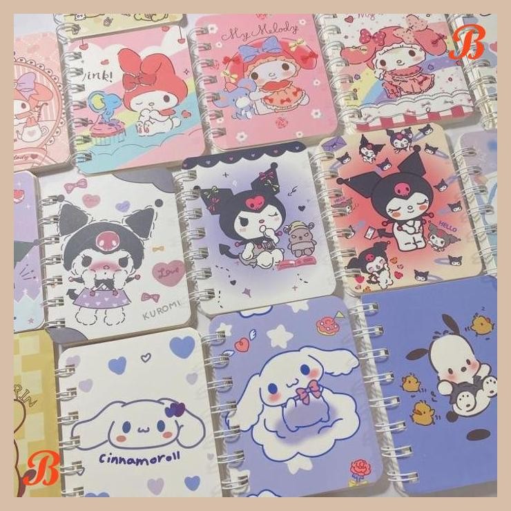 

| KK | NOTEBOOK MINI A7 MOTIF SANRIO KUROMI CINNAMONROLL BUKU CATATAN KECIL
