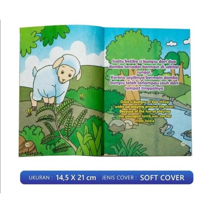 

Paket Isi 10 Buku Cerita Anak Seri Fabel Pah Bergambar Full Color Bilingual 2 Bahasa