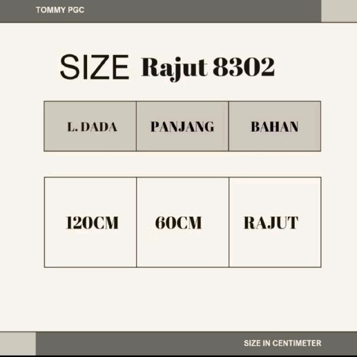 

Atasan Rajut Lengan Balon 8302