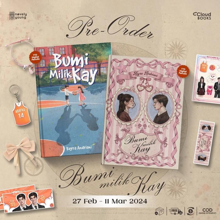 

Novel Bumi Milik Kay By Keyra Andriani - Cloudbook Publishing - Gratis Biaya Packing