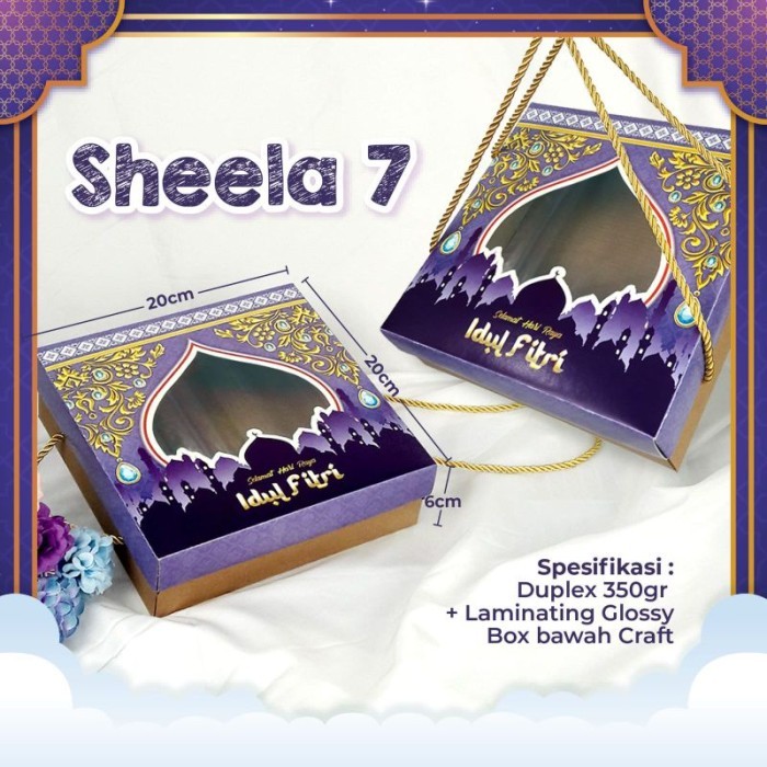 

New! Box Idul Fitri 20x20 T6cm Per 10pc / Kotak Bolu Lebaran - LBR SHEELA 7 Idul Fitri