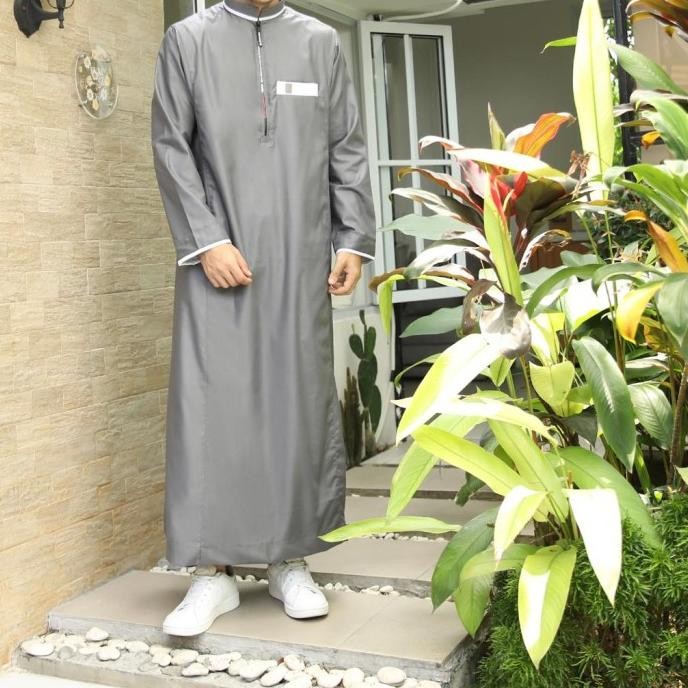 Jual, Jubah Pria Jubah Assyauqie Kombinasi