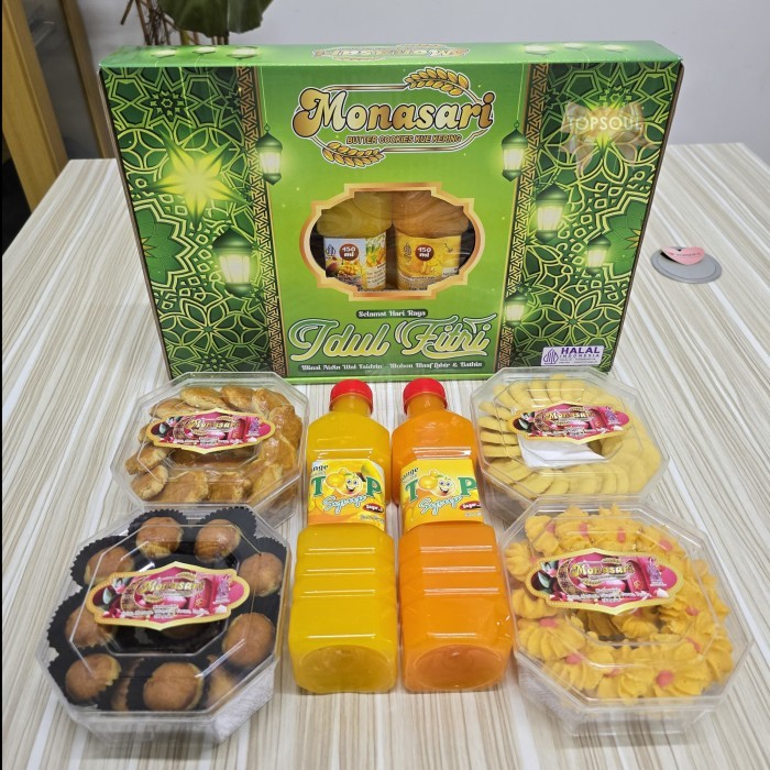 

New! Monasari HIJAU - Paket Kue Kering dan Syrup Bingkisan Eid Mubarak Parcel Lebaran Hampers Hadiah Gift Box Idul Fitri Idul Fitri