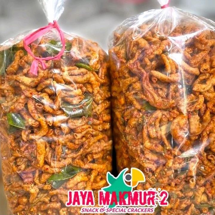 

SALE 1kg keripik usus ayam jaya makmur 2 snack gd-12