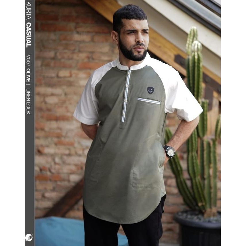 Hot Promo, Samase Kurta Raglan Lengan Pendek V007