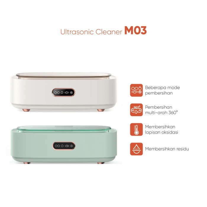 MUXIANG M03 Pembersih Kacamata Dan Perhiasan Mesin Ultrasonic Cleaner