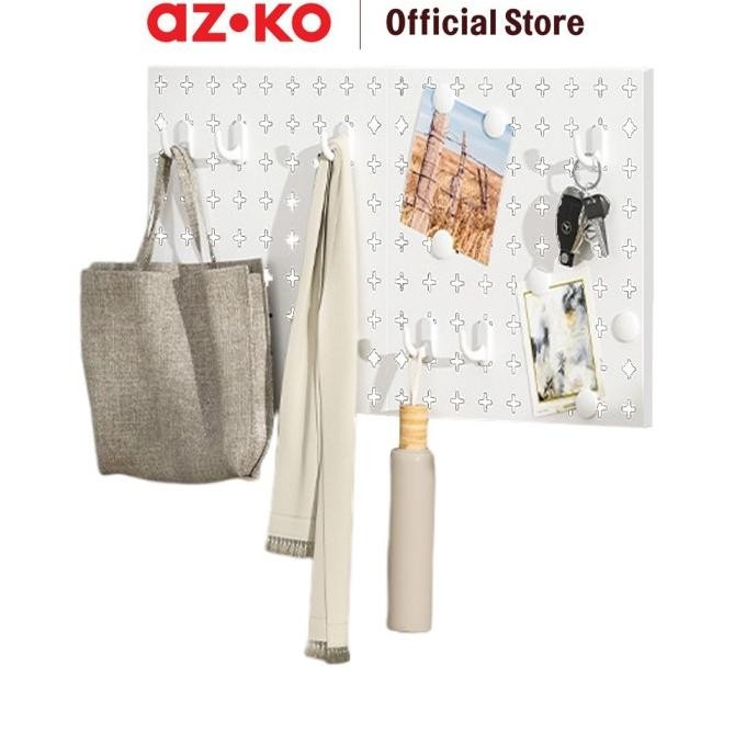 

AZKO Stora Papan Organizer Dinding Metal Wall Mounted Set Pegboard Decorative Wall Wall Mounted Metal Wire Board Organizer Tembok - Abu-abu, Metal [terbaik]