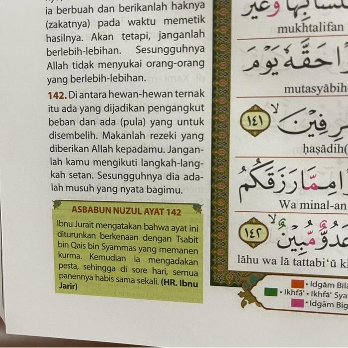 

Al Quran Al Munjid B4 Terjemah - Tajwid Warna - Transliterasi Latin Per Ayat Waqaf Ibtida Putih