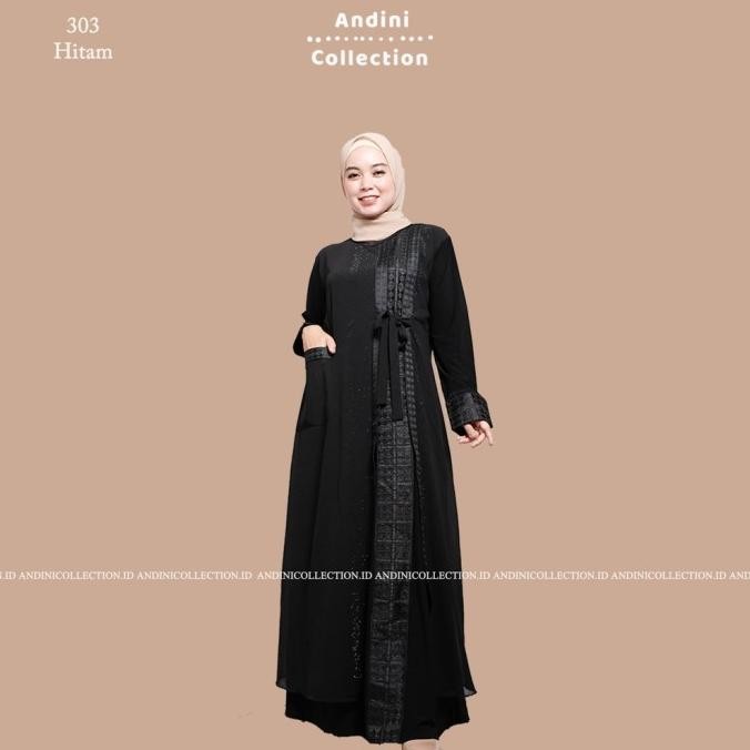 Super Hot, Gamis Abaya Turki 303 Wanita Terbaru 2022 Hitam