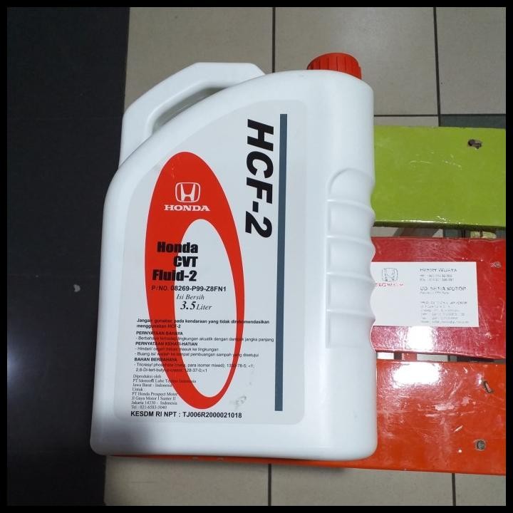 Oli Transmisi Honda Automobile Hcf 2 Hcf-2 Hcf2 Cvt Fluid Galon 3.5L