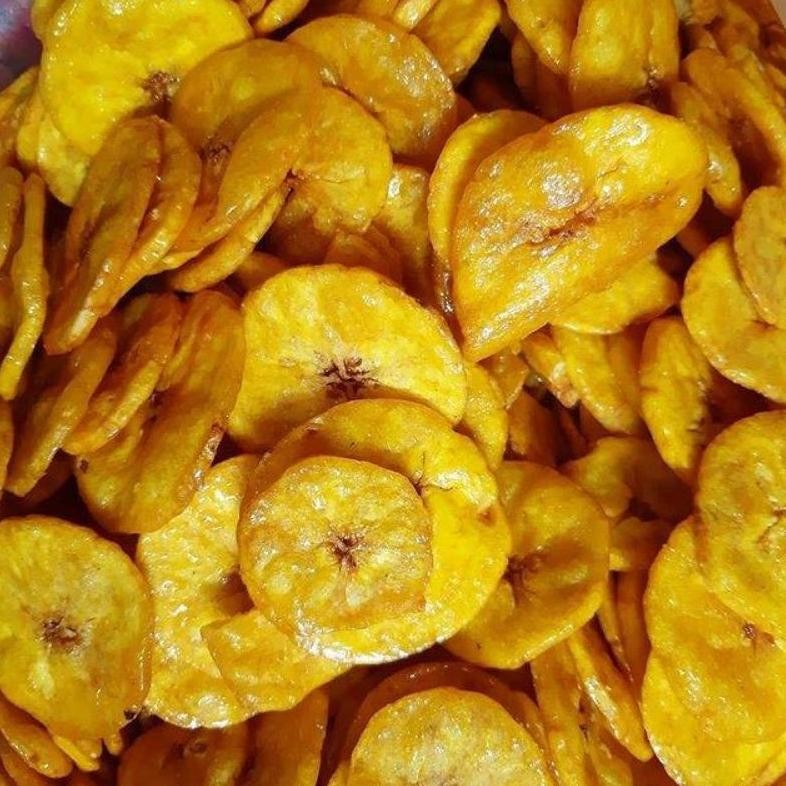 

h-4 1kg keripik pisang dua varian rasa manis / asin Termurah