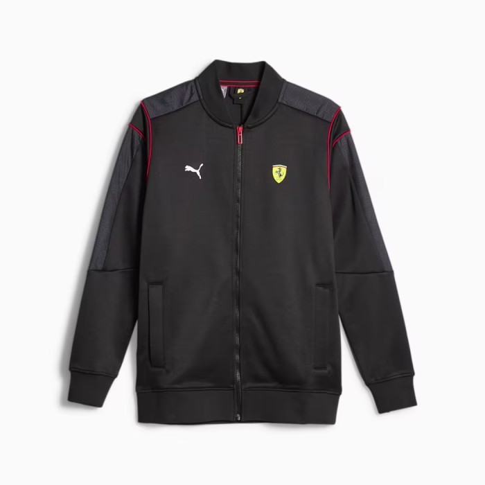 Scuderia Ferrari PUMA MT7 Race Track Jacket. Jaket Unisex Pria Wanita