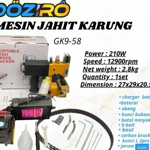 

Mein Jahit Arung G9 58 Portable Bag Cloe Cordle Batere