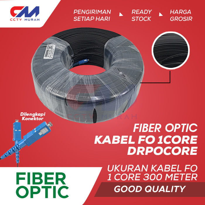 Kabel Fiber Optik 300 Meter Ftth Drop Cable Sc