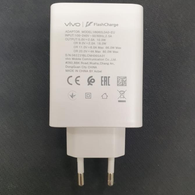 VIVO Charger 80W Vivo X80 Pro X80 Flash Charger Original 100% Terlaris