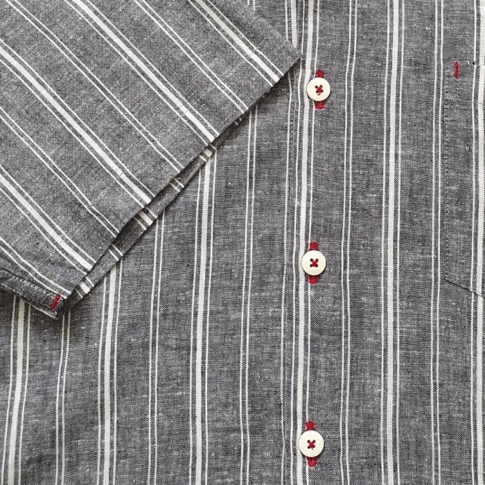 Kemeja Bigsize LINEN Stripe bigboyLOOKSGOOD #bigboyLOOKSGOOD