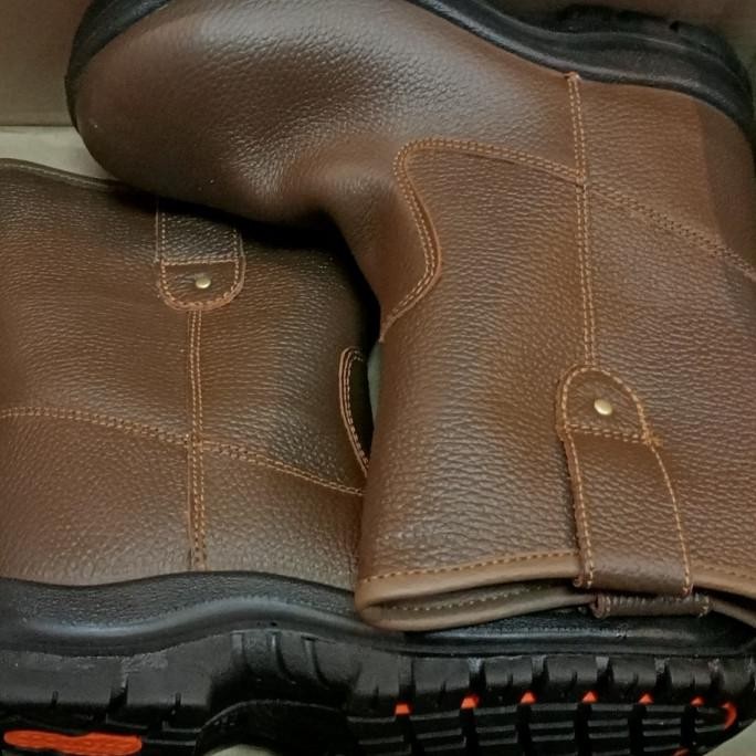 SEPATU SAFETY CRUSHER / SAFETY SHOES / KRUSHER TEXAS BROWN / COKELAT Terlaris