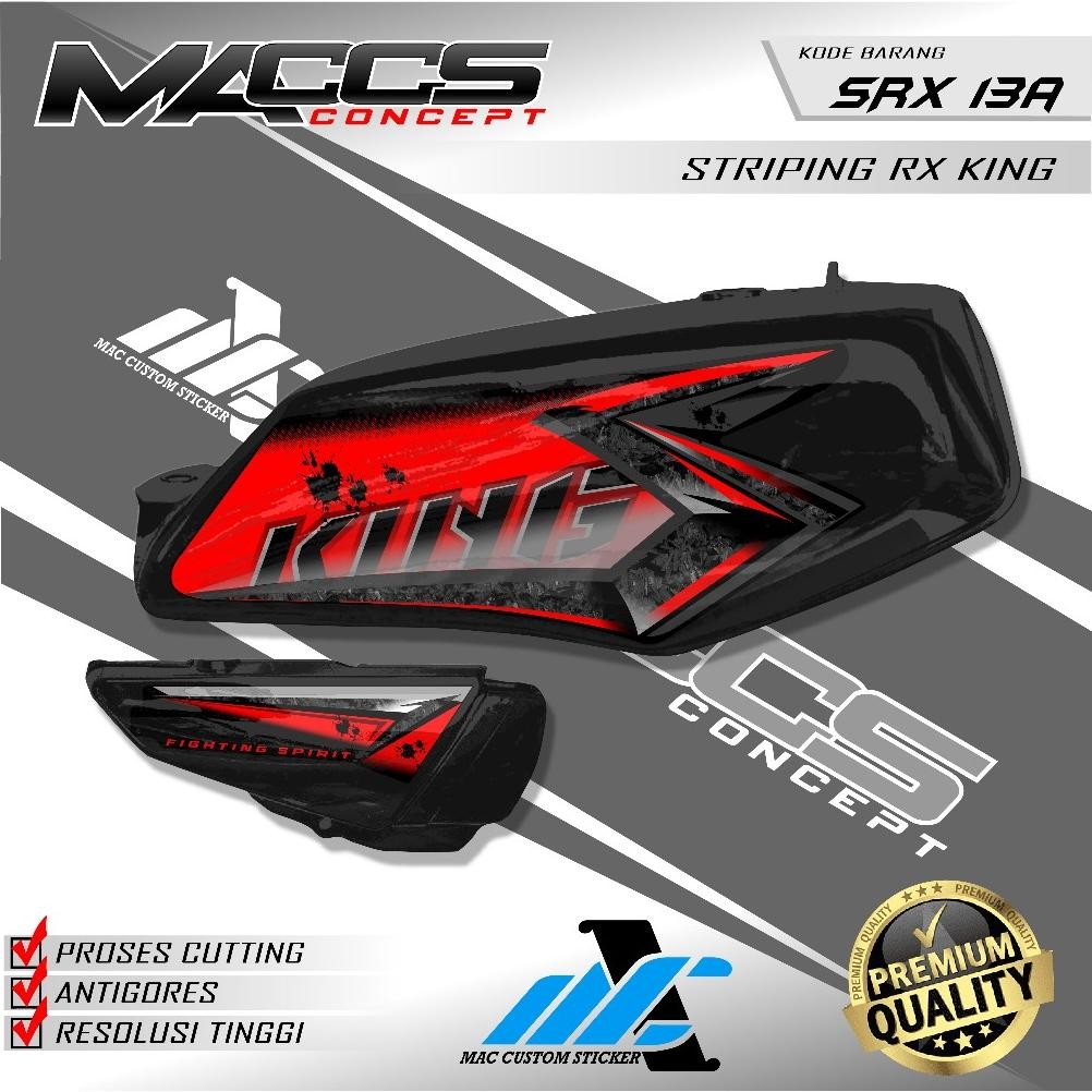 TERLARIS STRIPING RX KING 2008 - STIKER STRIPING VARIASI YAMAHA RX KING 2008 - SRX 13 dfg-88