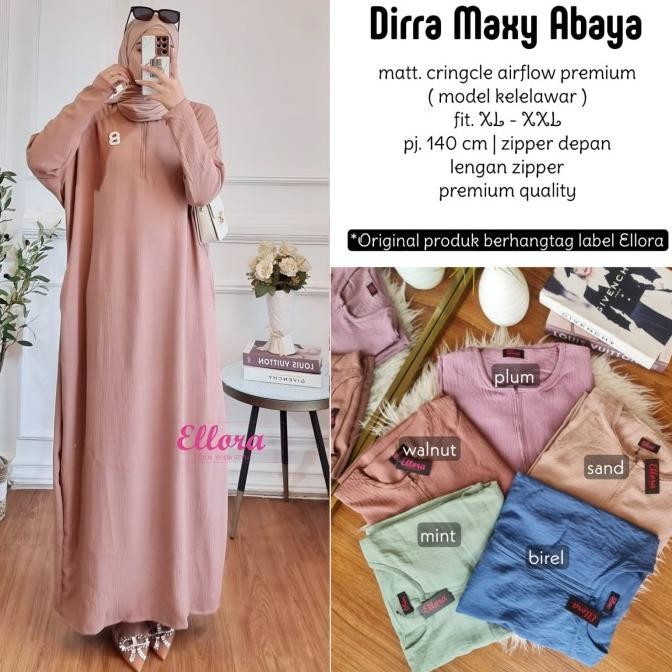 Best Item, Abaya Gamis Polos Oversize Model Kelelawar Direa Abaya Crinkle Airflow