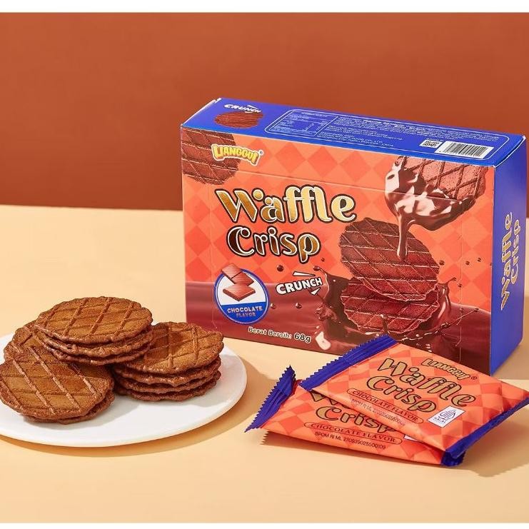 

PROMO [ LIANGGUI ] WAFFLE CRISP CHOCOLATE I WAFFLE CRISP ORIGINAL | WAFFLE BISCUIT | VIRAL | BISKUIT | COKLAT Kue Lebaran Paling banyak dibeli Enak san-152