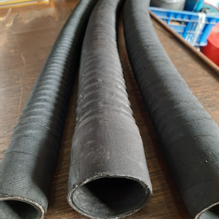 Flexible Selang Karet Hose Knalpot tahan panas Rubber kanvas 5inci