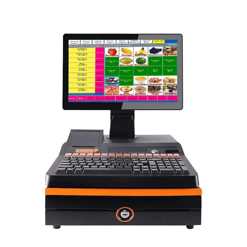RIJO China Supplier Pos Terminal 15.6 Inch Dual Screens Pos Machine Touch Screen Cash Register