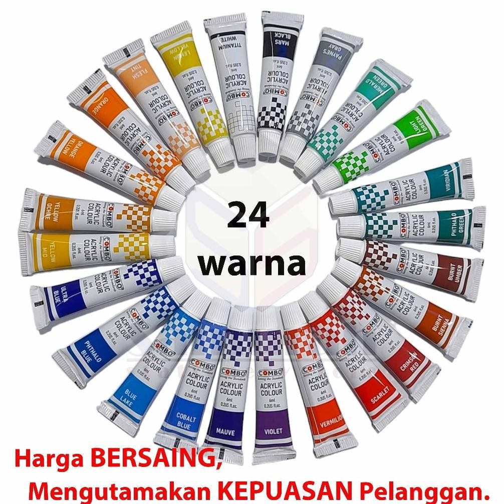 

Zai-2530 Cat Akrylic Joyko Acc 5 Isi 24 Warna / Acrylic Color 24 W Acc-5-12 / 1 Set 24 Colours 5 Ml